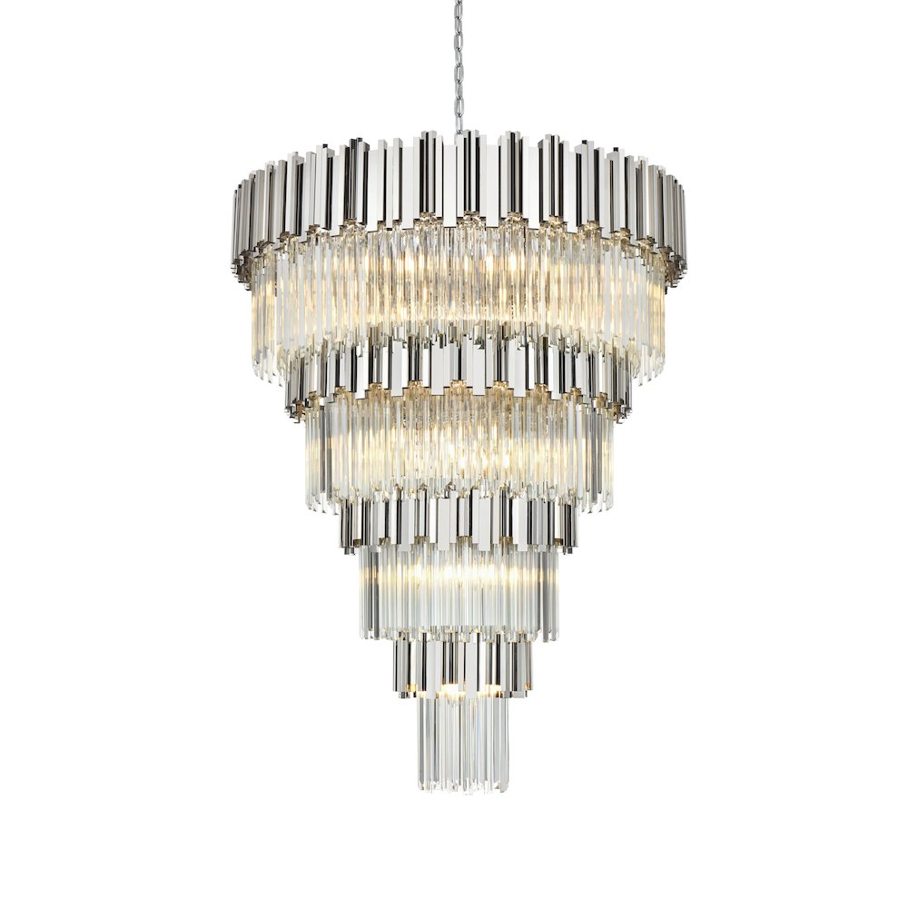 Willow 40 Inch Chandelier In Chrome. Picture 3