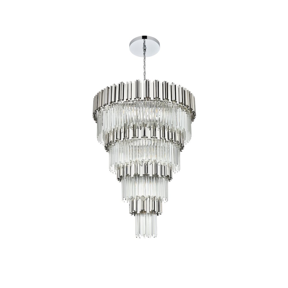 Willow 40 Inch Chandelier In Chrome. Picture 7