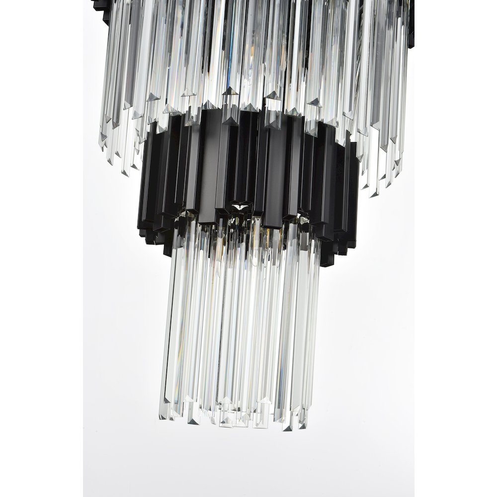 Willow 48 Inch Chandelier In Black. Picture 4