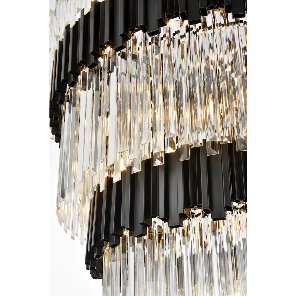 Willow 48 Inch Chandelier In Black. Picture 5