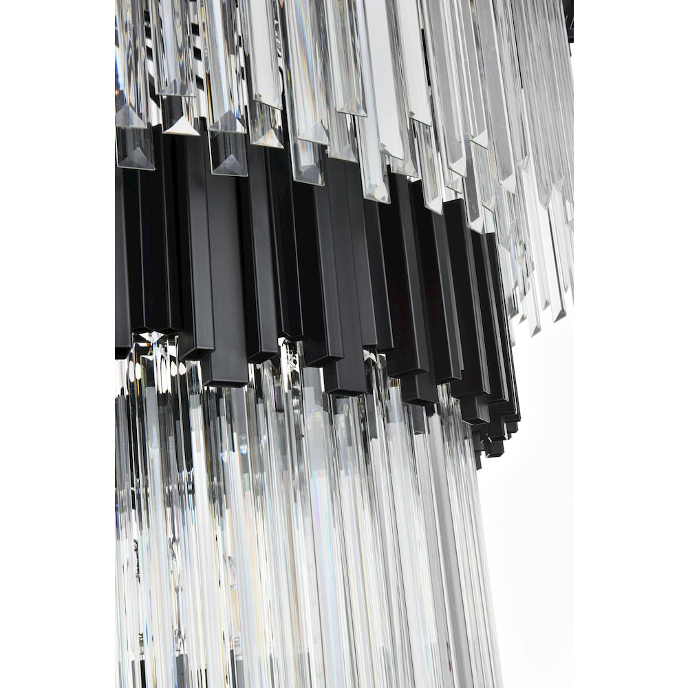 Willow 48 Inch Chandelier In Black. Picture 6