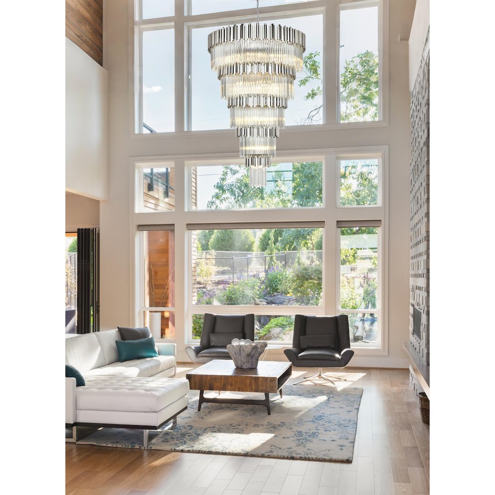 Willow 48 Inch Chandelier In Chrome. Picture 2