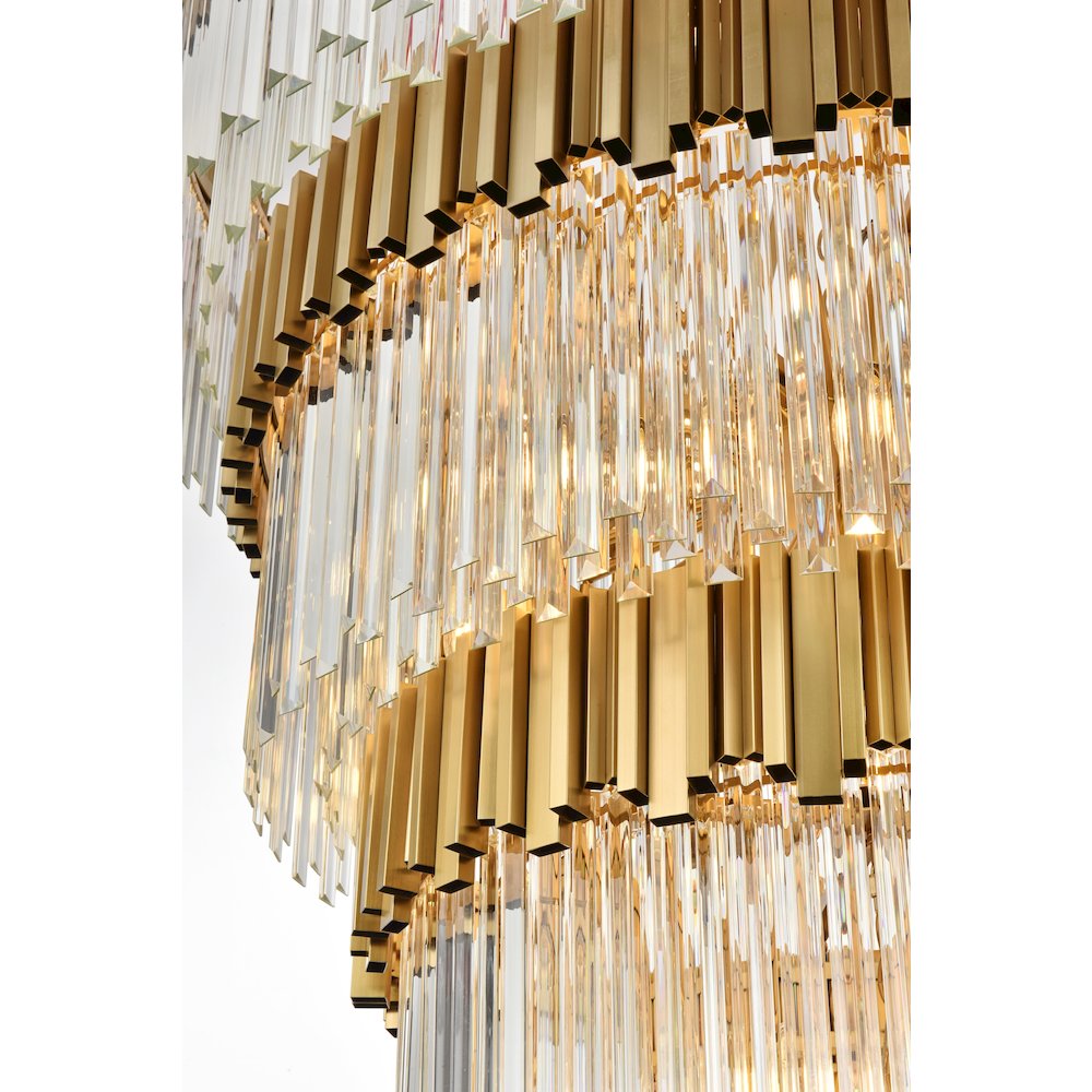 Willow 48 Inch Chandelier In Satin Gold. Picture 4