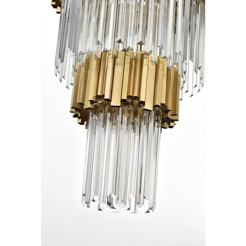 Willow 48 Inch Chandelier In Satin Gold. Picture 5