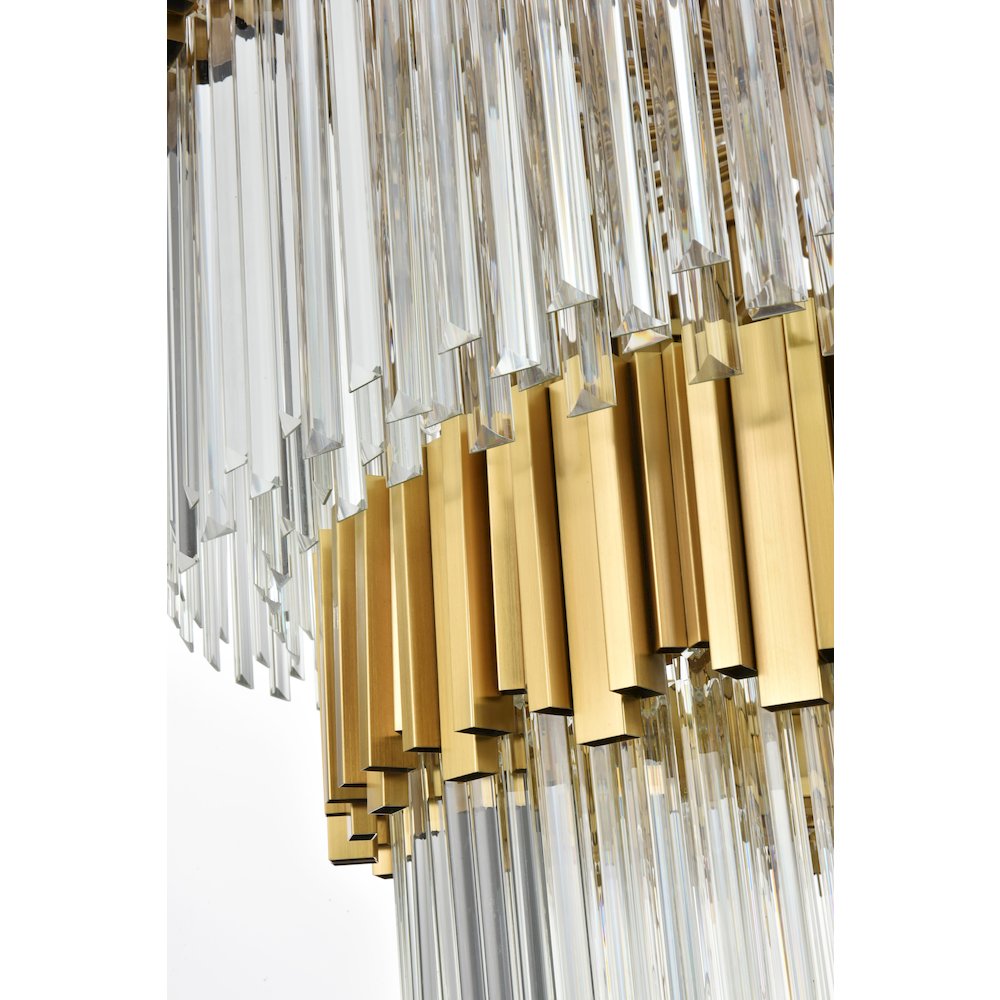 Willow 48 Inch Chandelier In Satin Gold. Picture 6