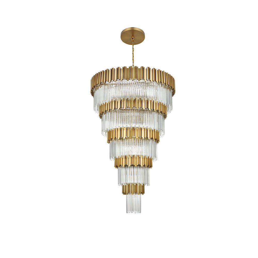 Willow 48 Inch Chandelier In Satin Gold. Picture 7