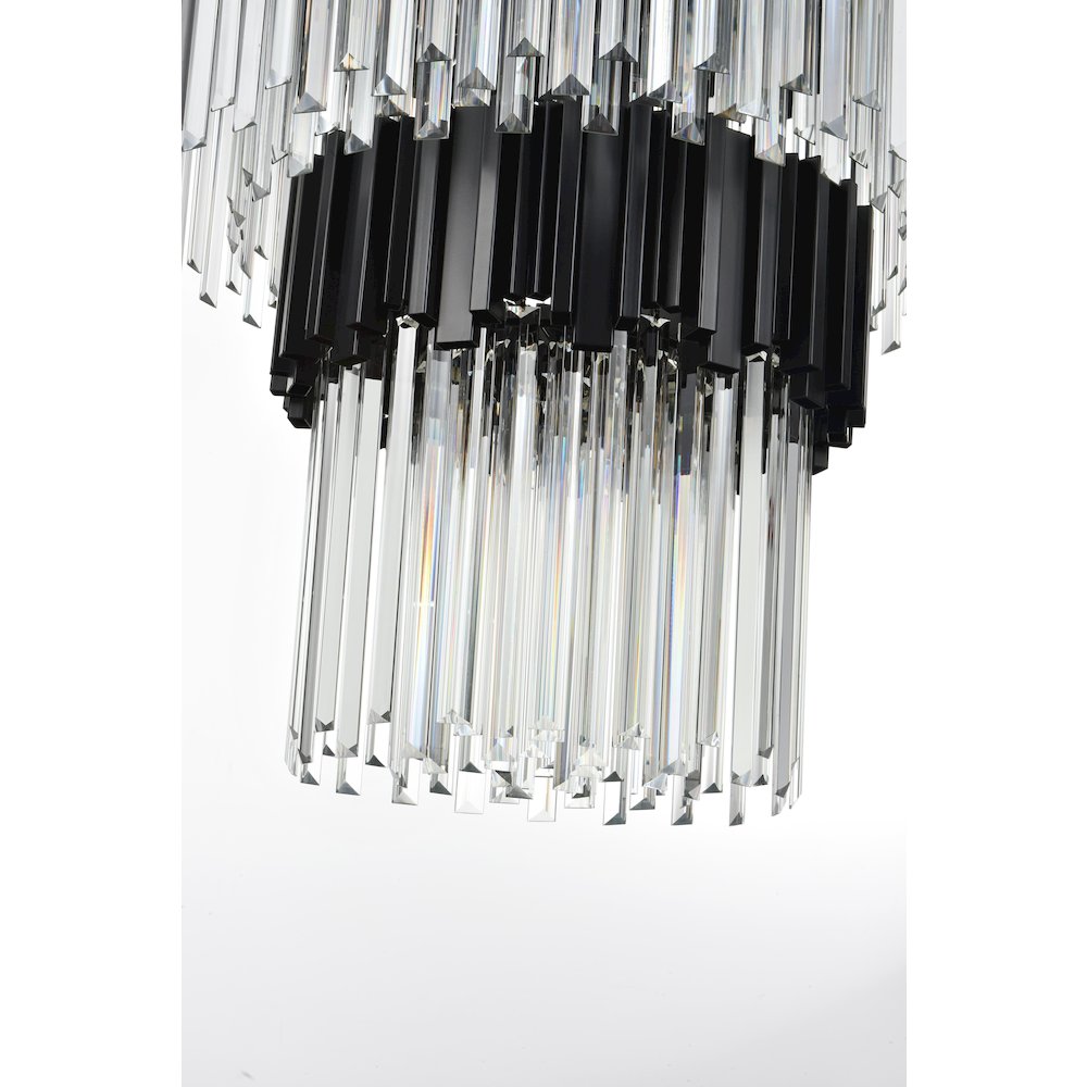 Willow 59 Inch Chandelier In Black. Picture 4