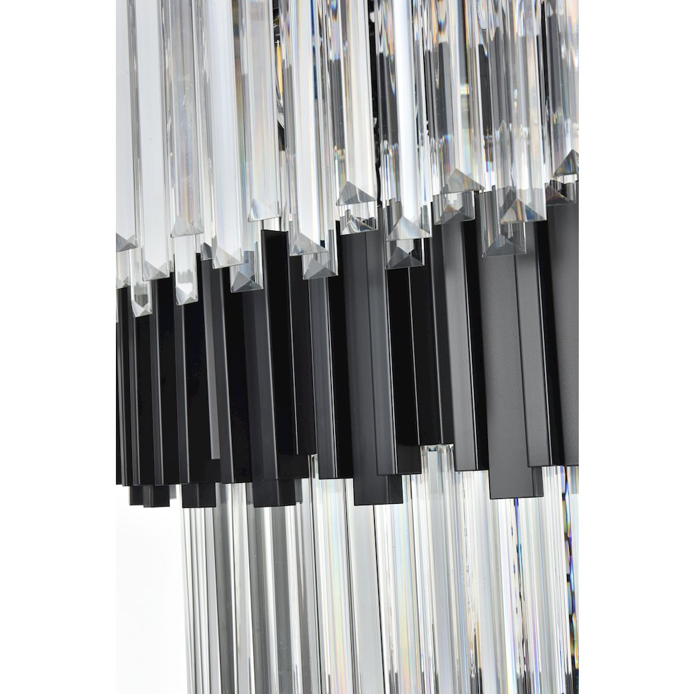 Willow 59 Inch Chandelier In Black. Picture 6