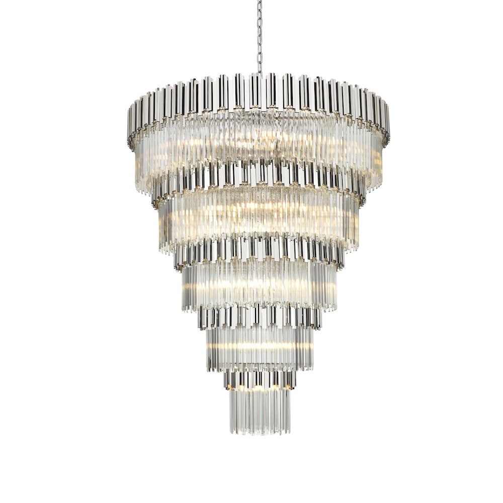 Willow 59 Inch Chandelier In Chrome. Picture 3