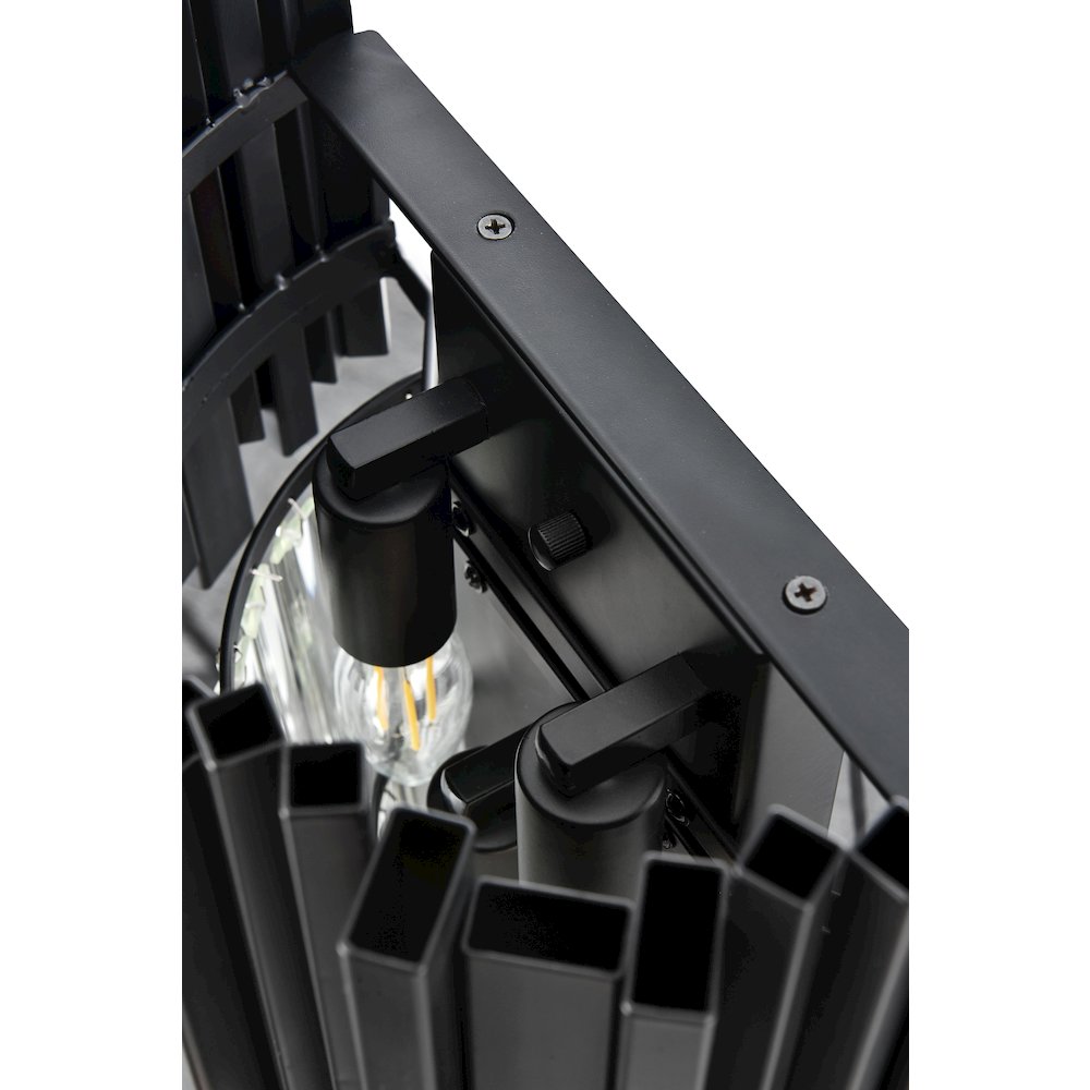 Willow 12 Inch Wall Sconce In Black. Picture 6