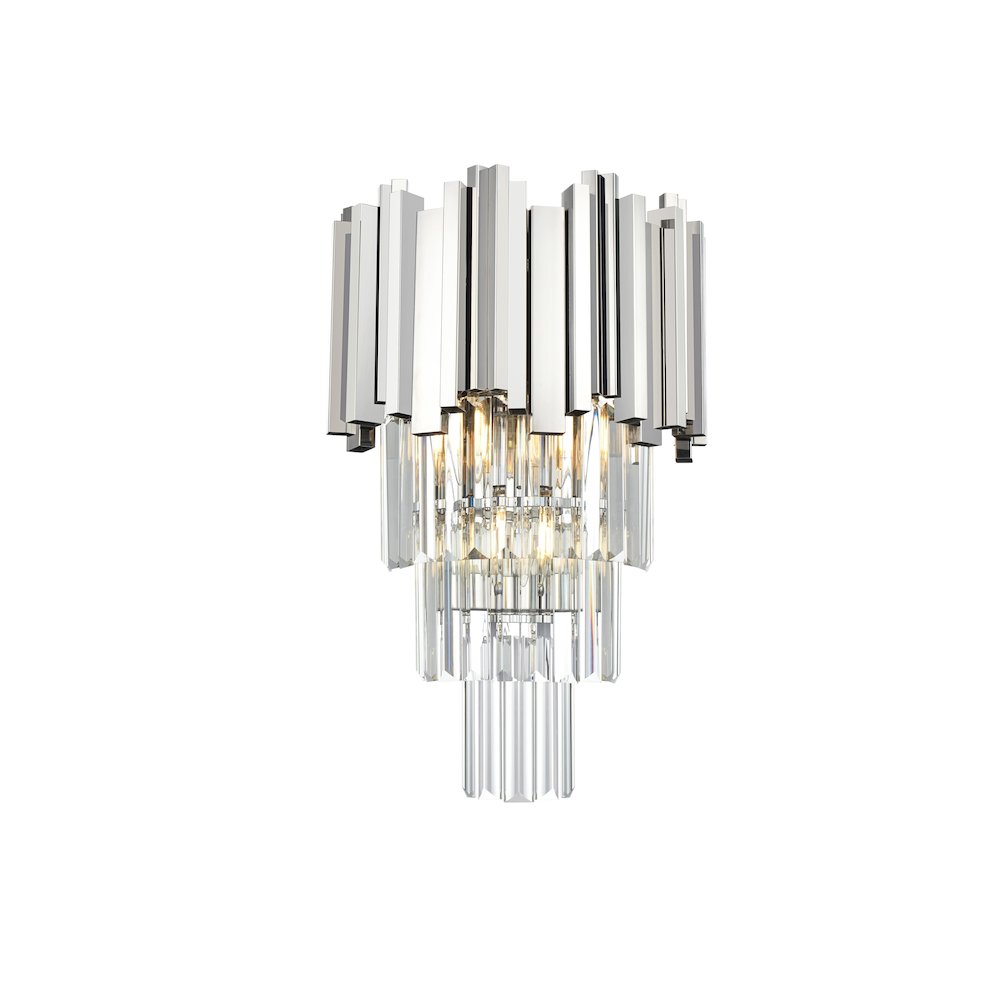 Willow 12 Inch Wall Sconce In Chrome. Picture 1