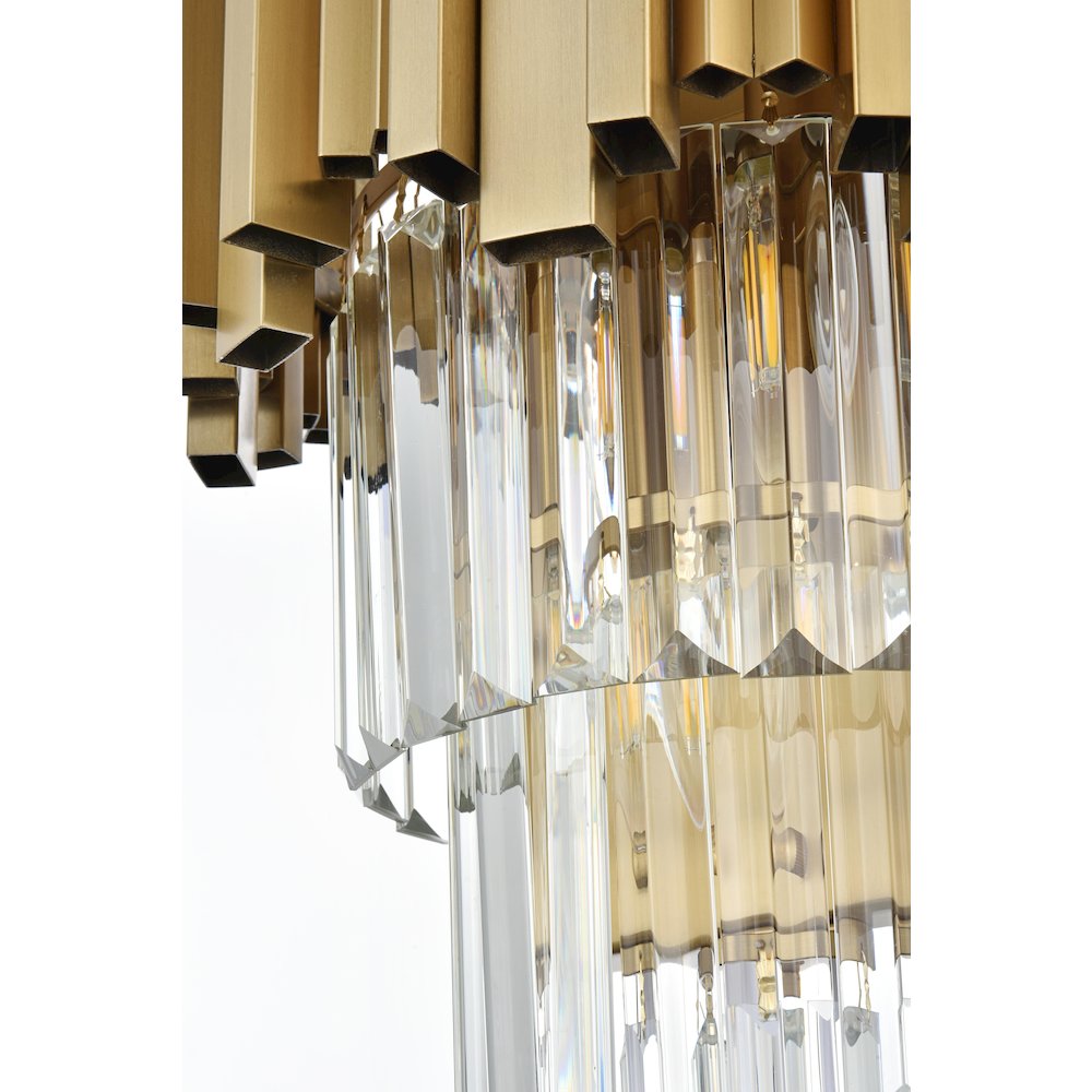 Willow 12 Inch Wall Sconce In Satin Gold. Picture 6