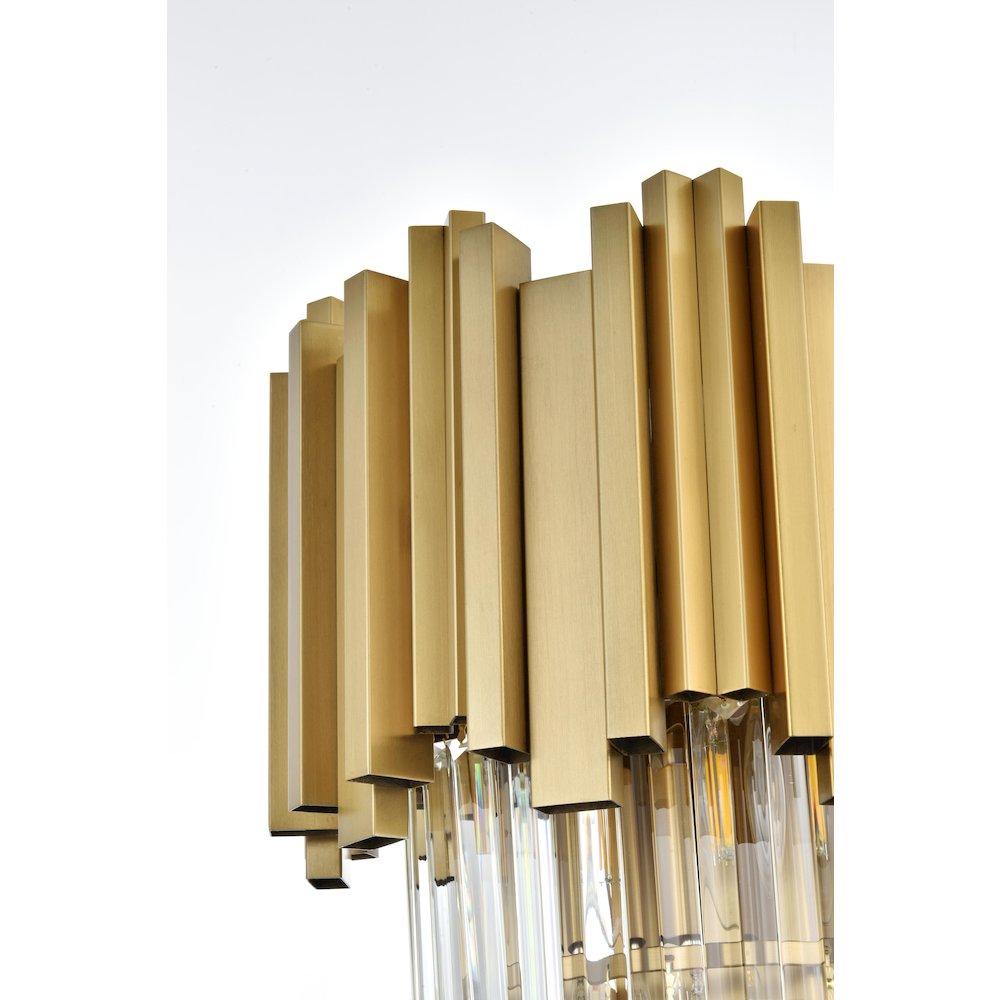 Willow 12 Inch Wall Sconce In Satin Gold. Picture 7