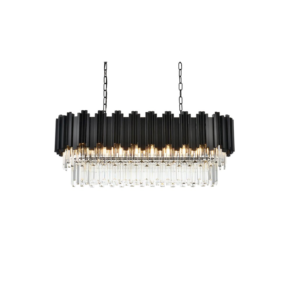 Willow 36 Inch Chandelier In Black. Picture 3