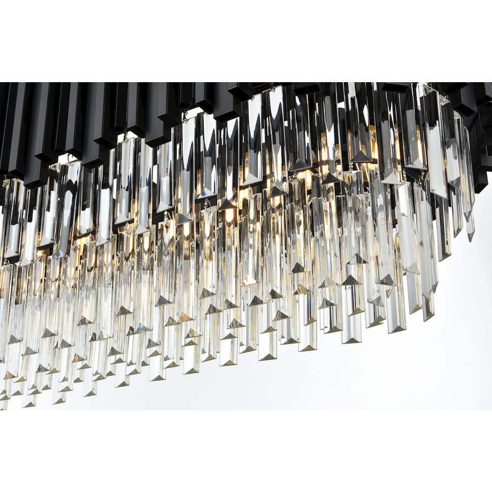Willow 36 Inch Chandelier In Black. Picture 4