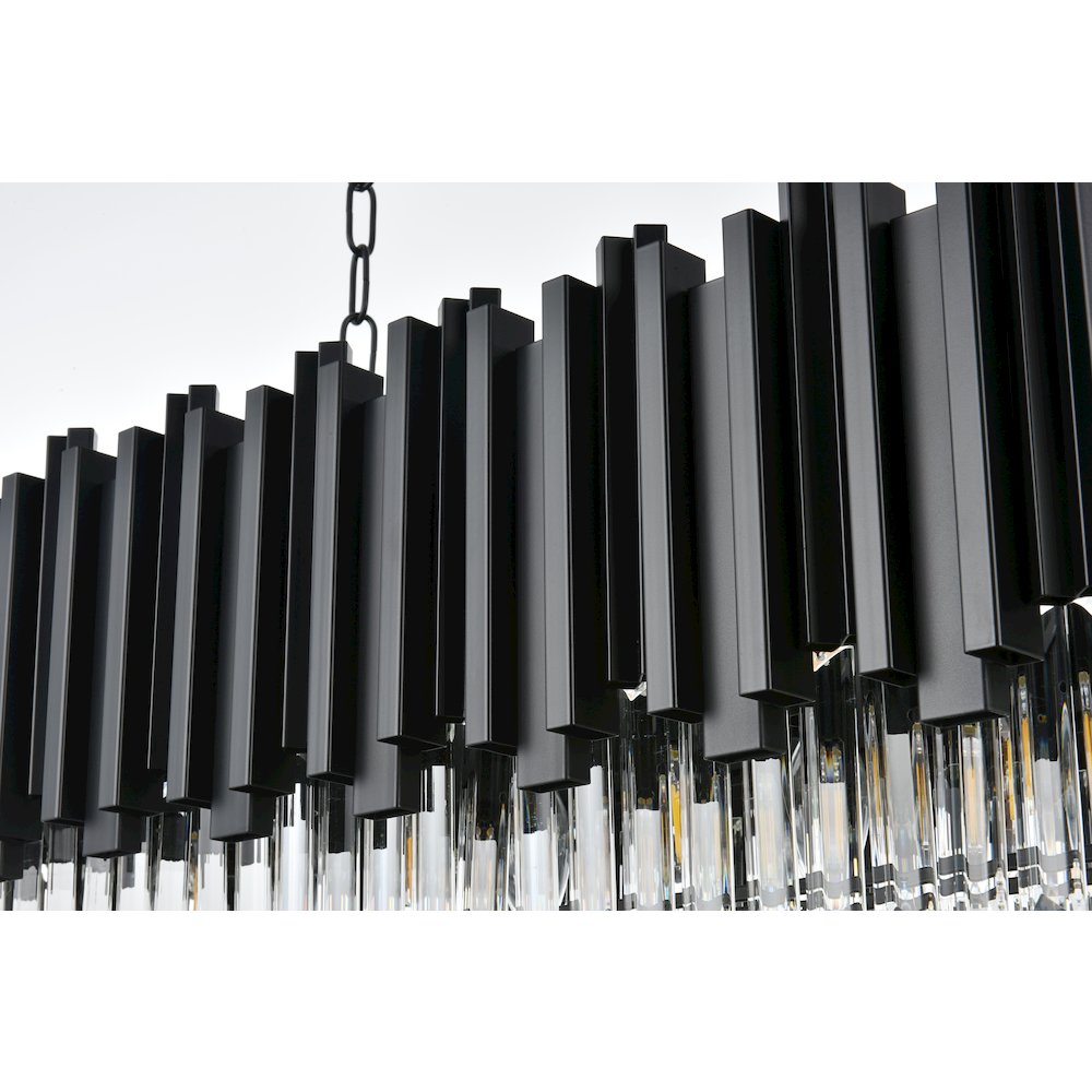 Willow 36 Inch Chandelier In Black. Picture 6