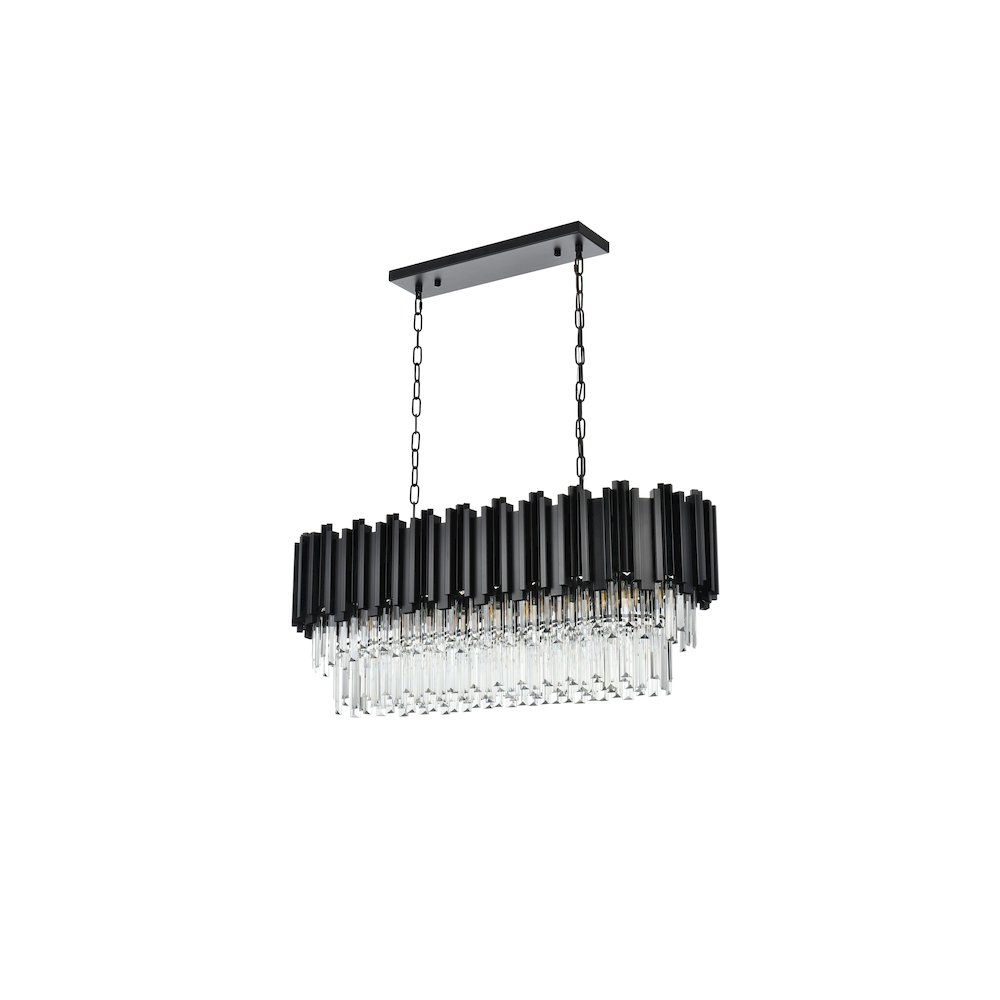 Willow 36 Inch Chandelier In Black. Picture 7