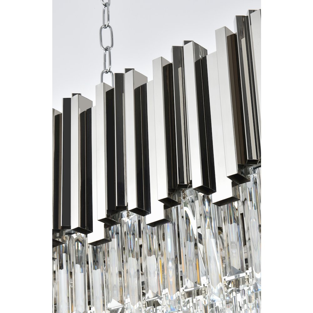 Willow 36 Inch Chandelier In Chrome. Picture 5