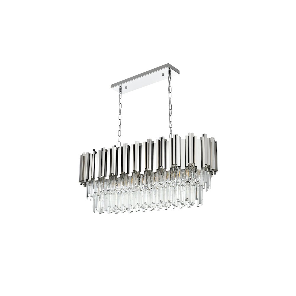 Willow 36 Inch Chandelier In Chrome. Picture 7