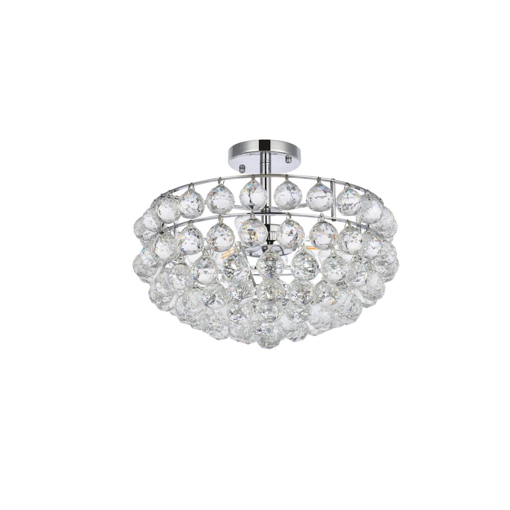 Savannah 16 inch flush mount in chrome. Picture 6