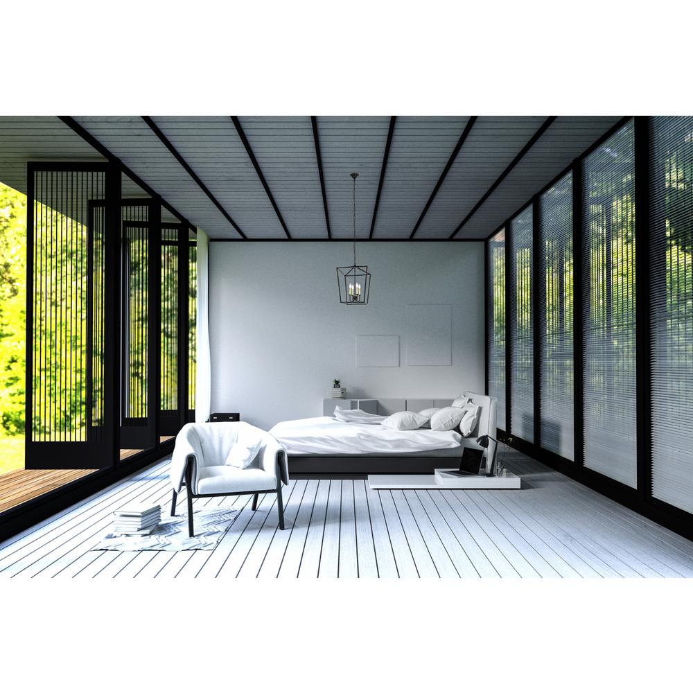Maddox Collection Pendant D17 H24.25 Lt:4 Black Finish. Picture 7