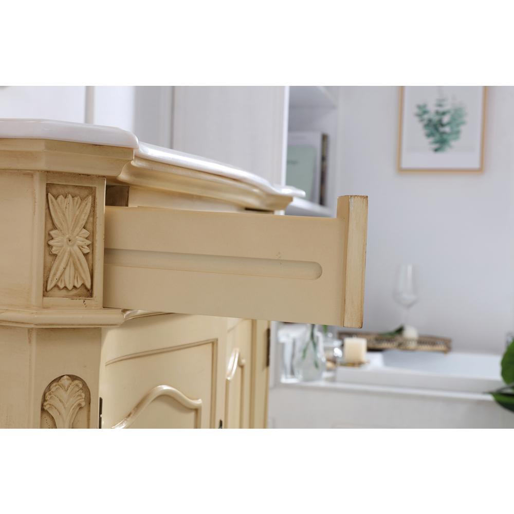 36 inch Single Bathroom vanity in light antique beige. Picture 7