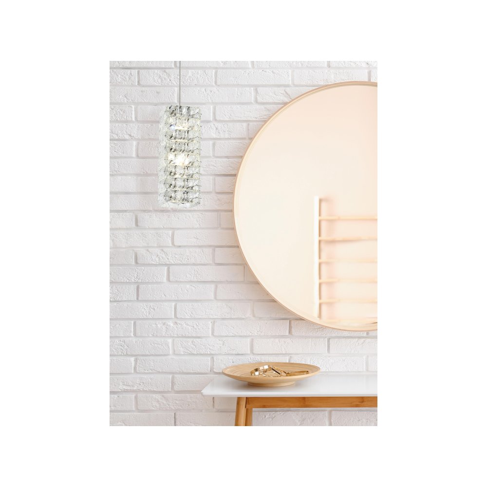 Aston 6.5 inch LED Pendant in Chrome. Picture 2