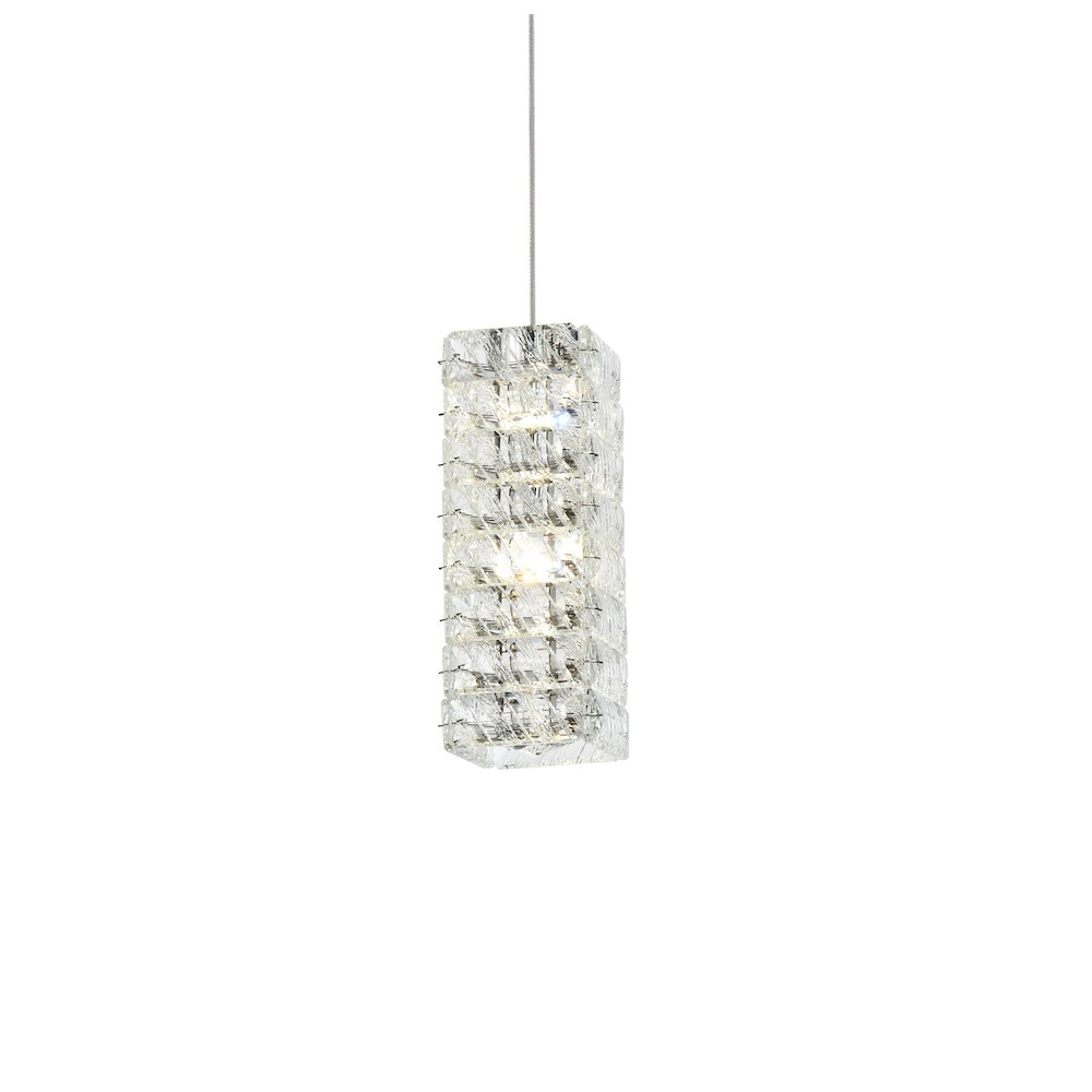 Aston 6.5 inch LED Pendant in Chrome. Picture 3