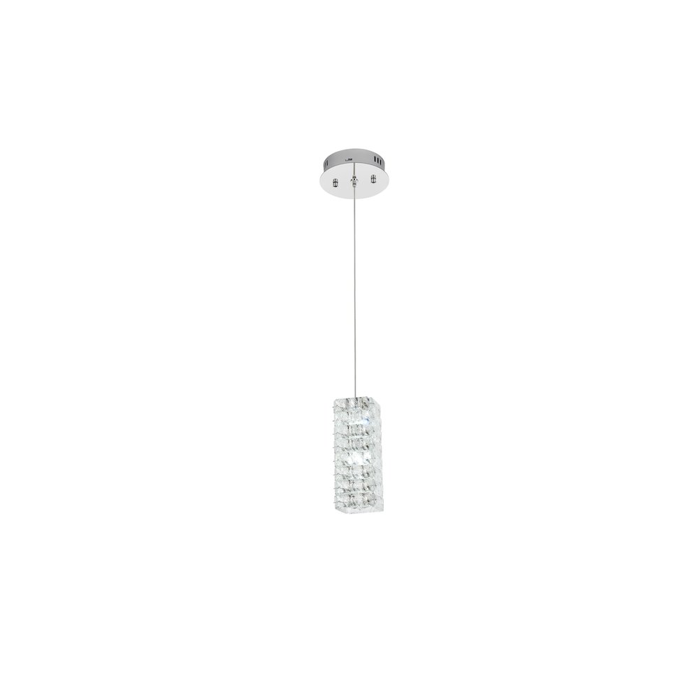 Aston 6.5 inch LED Pendant in Chrome. Picture 4