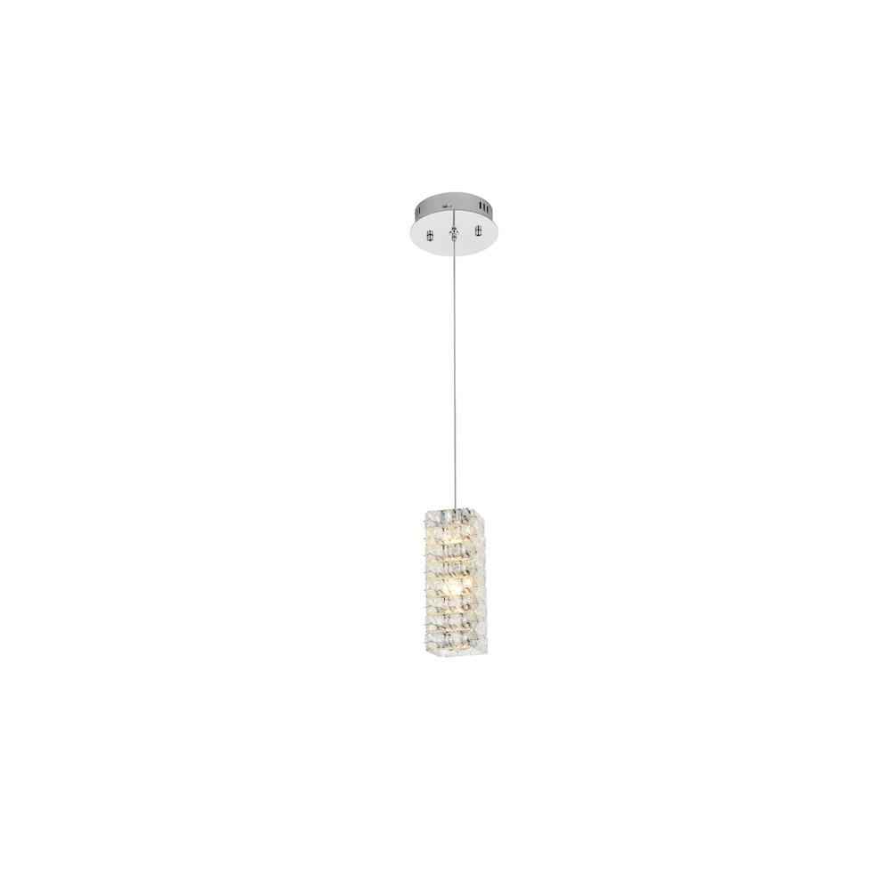 Aston 6.5 inch LED Pendant in Chrome. Picture 5