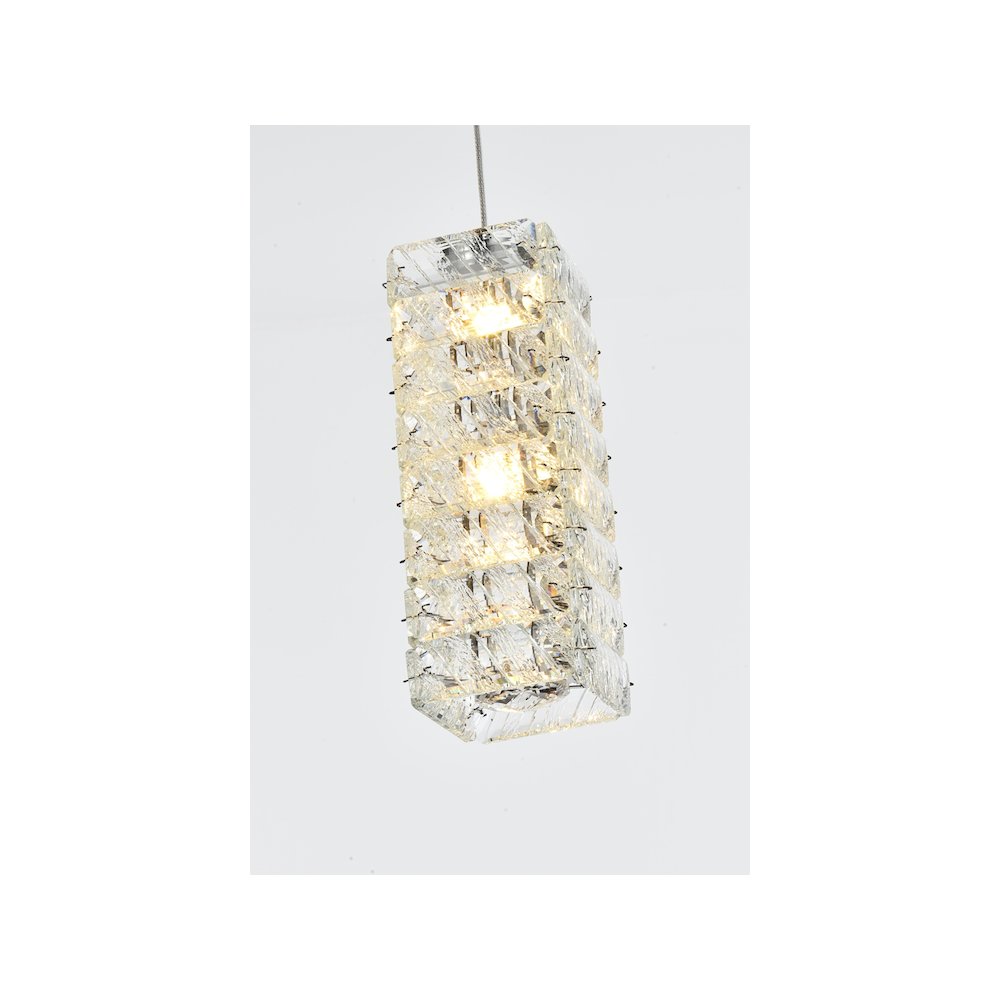Aston 6.5 inch LED Pendant in Chrome. Picture 6