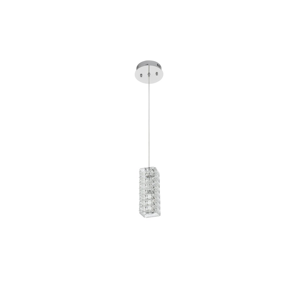 Aston 6.5 inch LED Pendant in Chrome. Picture 10