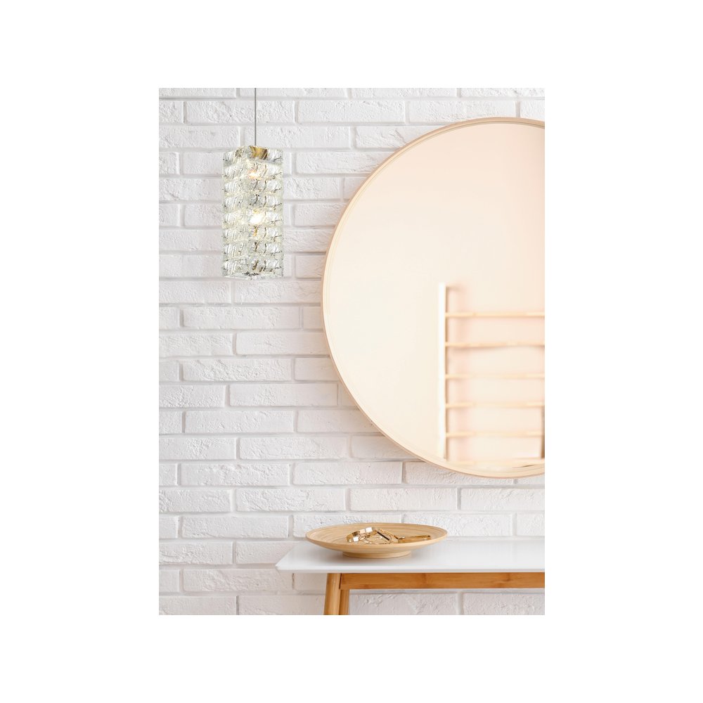 Aston 6.5 inch LED Pendant in Satin Gold. Picture 2