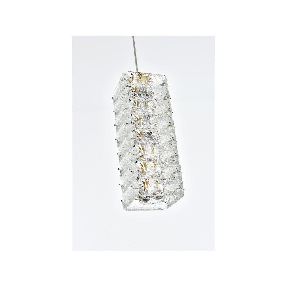Aston 6.5 inch LED Pendant in Satin Gold. Picture 6