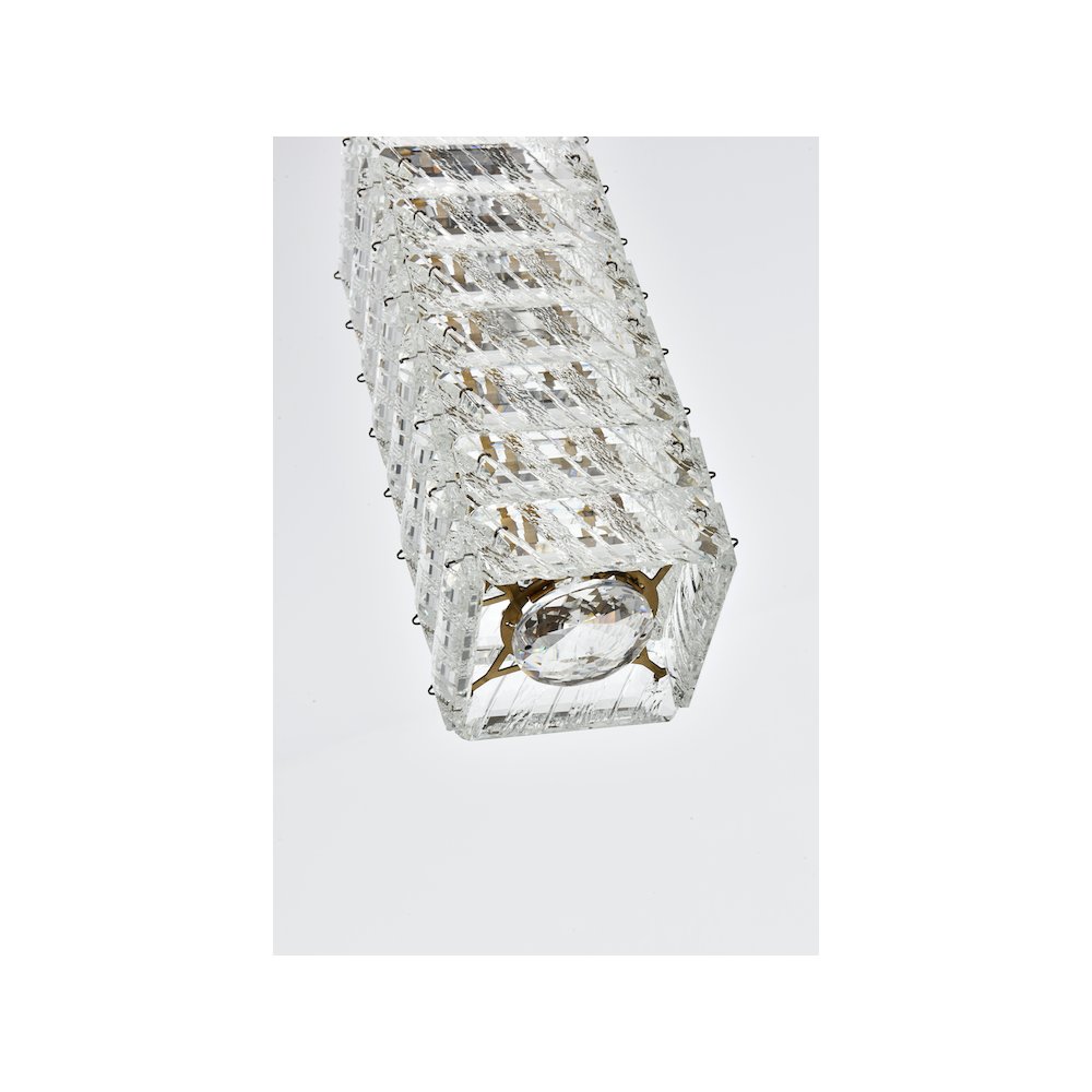 Aston 6.5 inch LED Pendant in Satin Gold. Picture 7