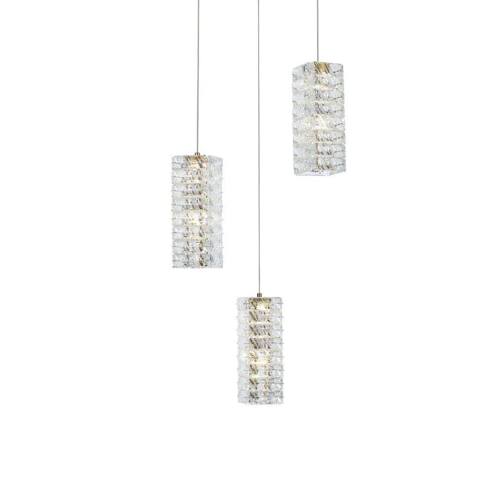 Aston 16 inch LED Pendant in Satin Gold. Picture 3