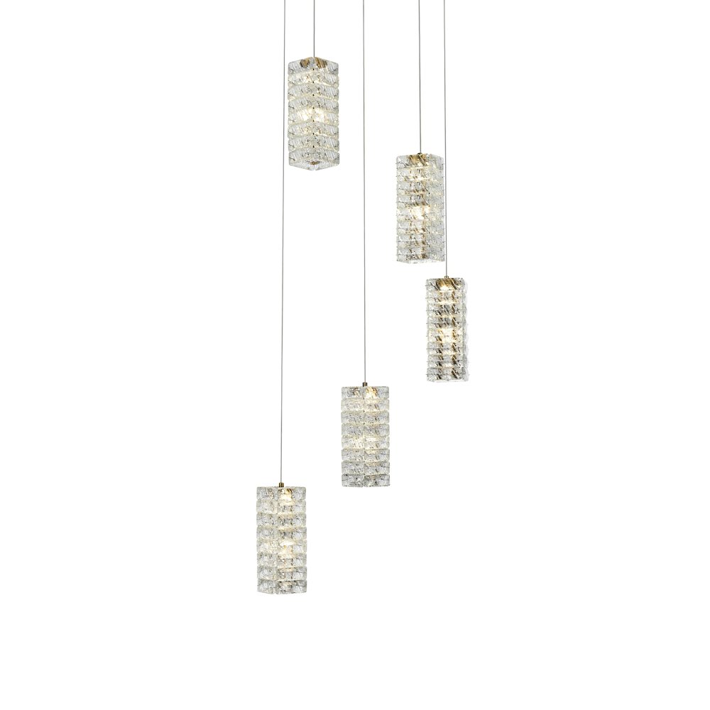 Aston 20 inch LED Pendant in Satin Gold. Picture 3