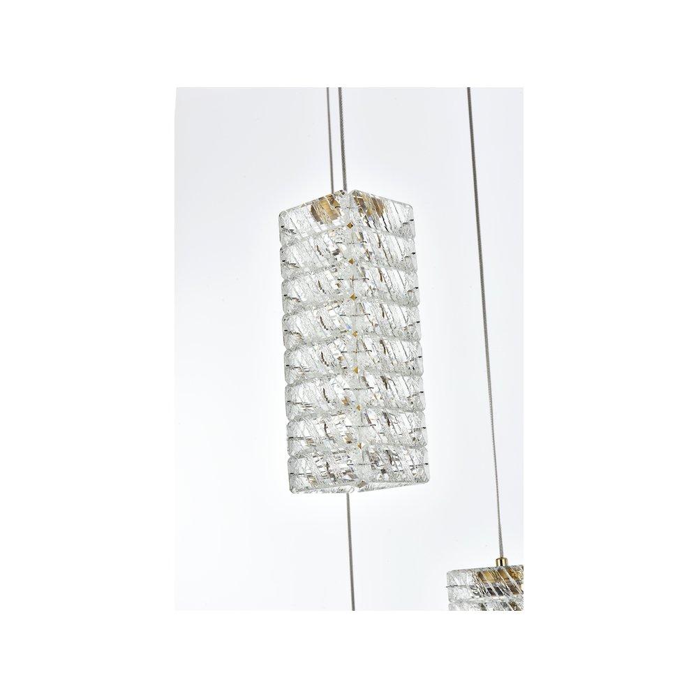 Aston 20 inch LED Pendant in Satin Gold. Picture 6