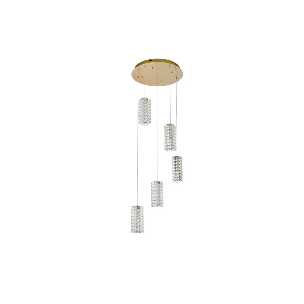 Aston 20 inch LED Pendant in Satin Gold. Picture 10