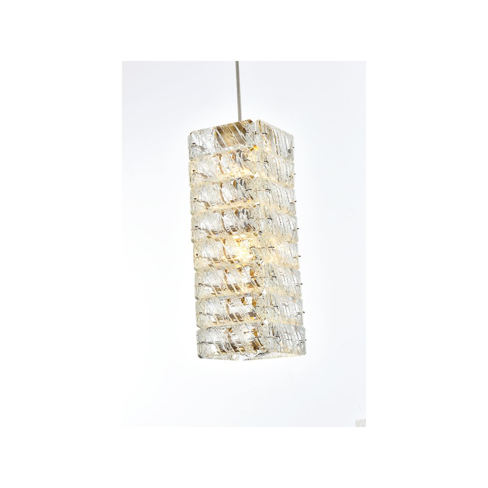 Aston 40 inch LED Pendant in Satin Gold. Picture 6