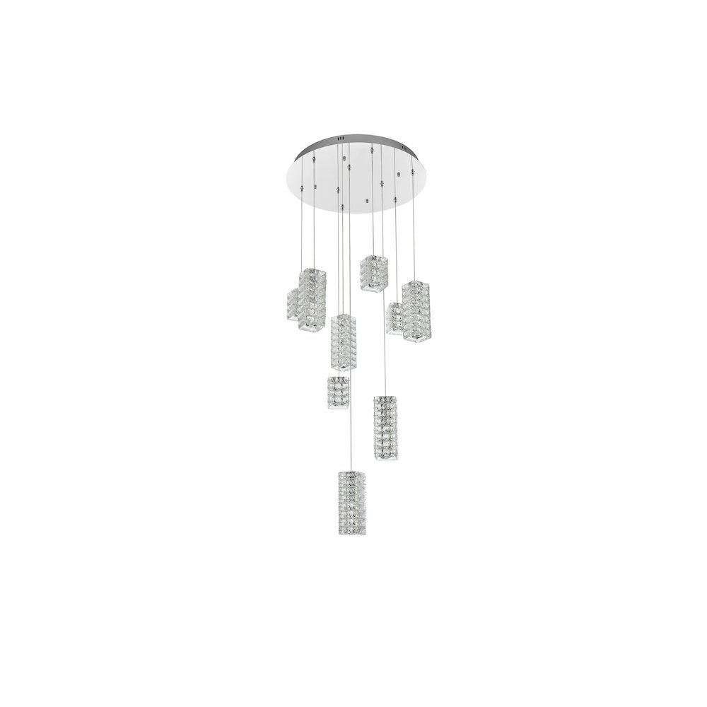 Aston 24 inch LED Pendant in Chrome. Picture 10