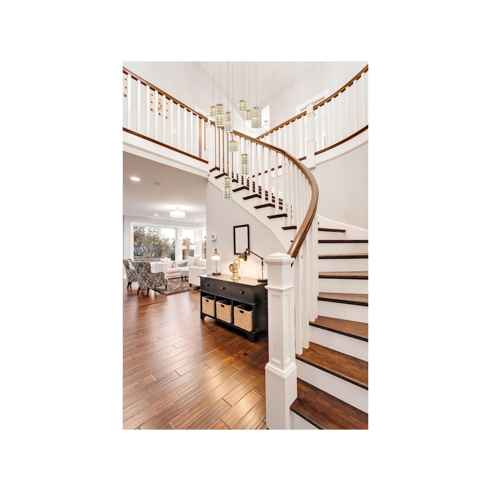 Aston 24 inch LED Pendant in Satin Gold. Picture 12