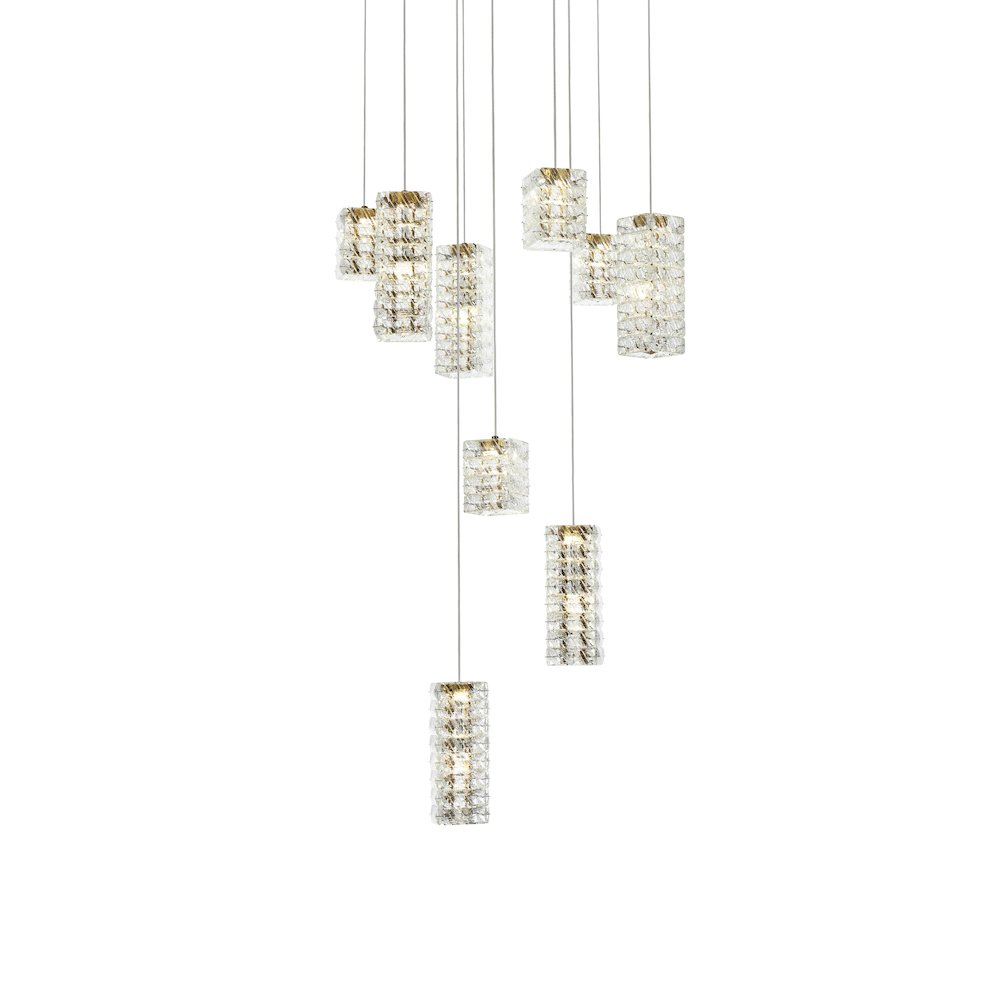 Aston 24 inch LED Pendant in Satin Gold. Picture 3