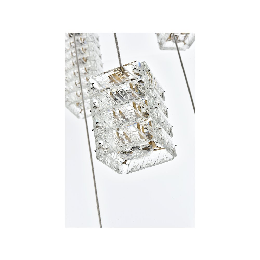 Aston 24 inch LED Pendant in Satin Gold. Picture 6