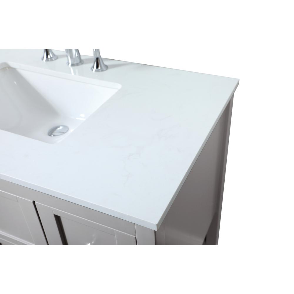 32 inch Single bathroom vanity in grey. Picture 11