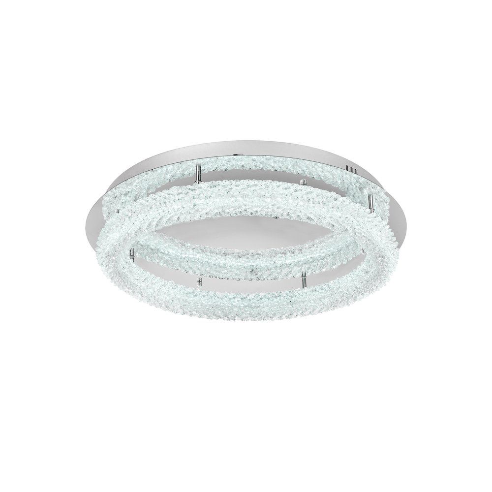 Bowen 26 inch Adjustable LED Flush Mount in Chrome. Picture 4