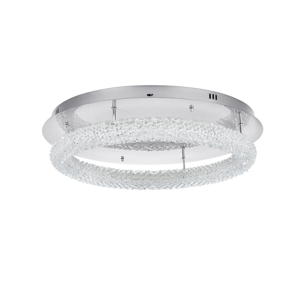 Bowen 26 inch Adjustable LED Flush Mount in Chrome. Picture 8