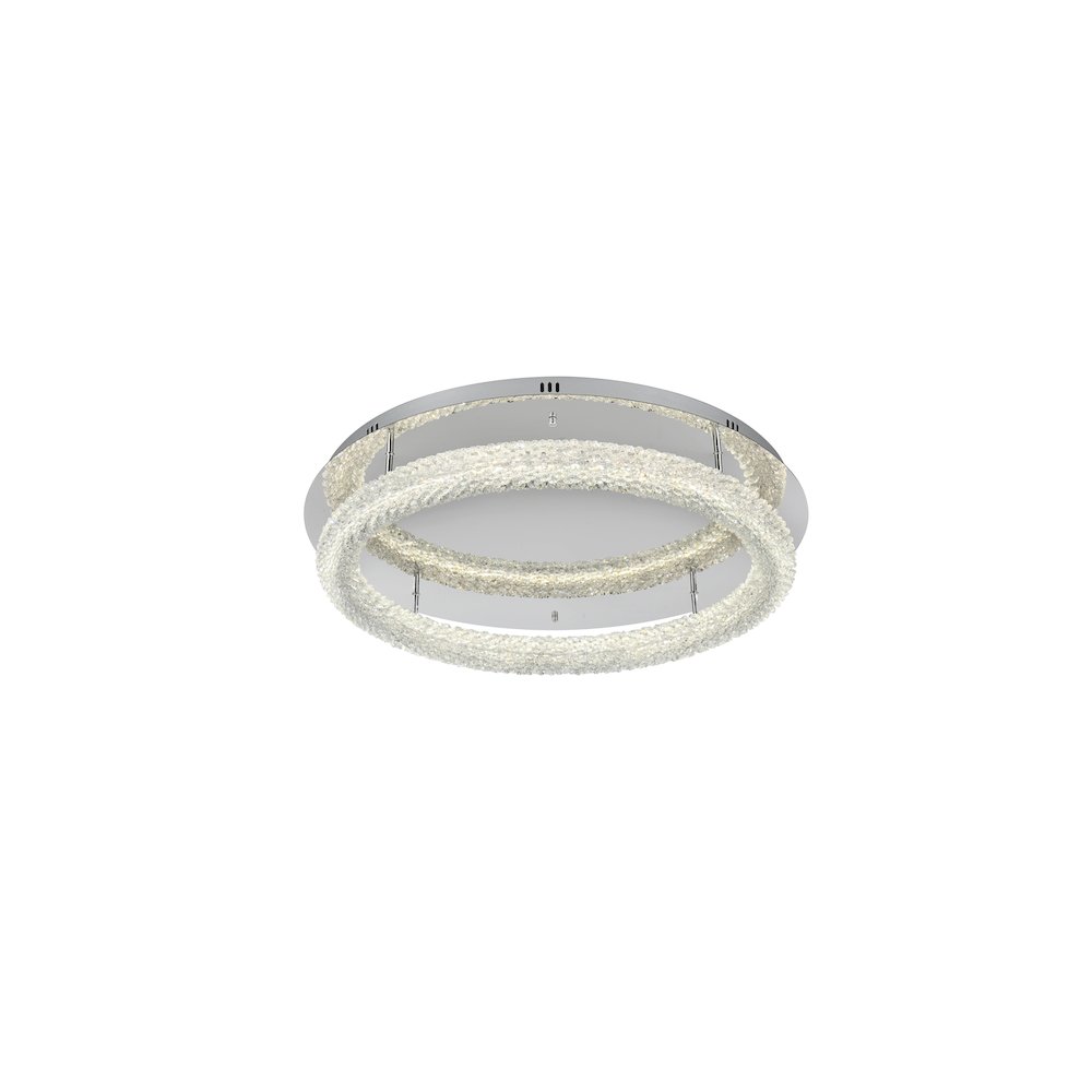 Bowen 29.5 inch LED Flush Mount in Chrome. Picture 3