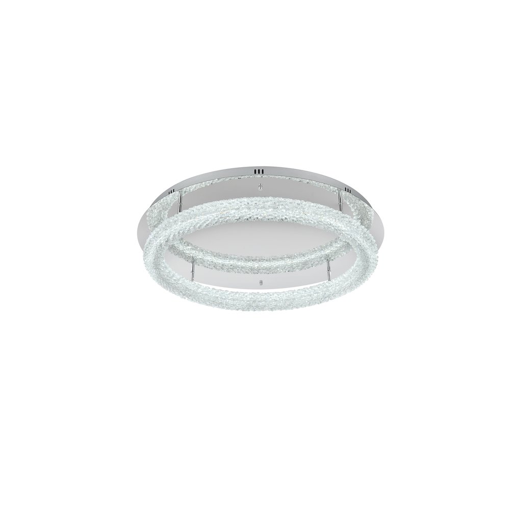 Bowen 29.5 inch LED Flush Mount in Chrome. Picture 4