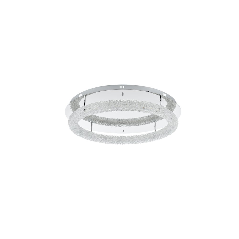 Bowen 29.5 inch LED Flush Mount in Chrome. Picture 8